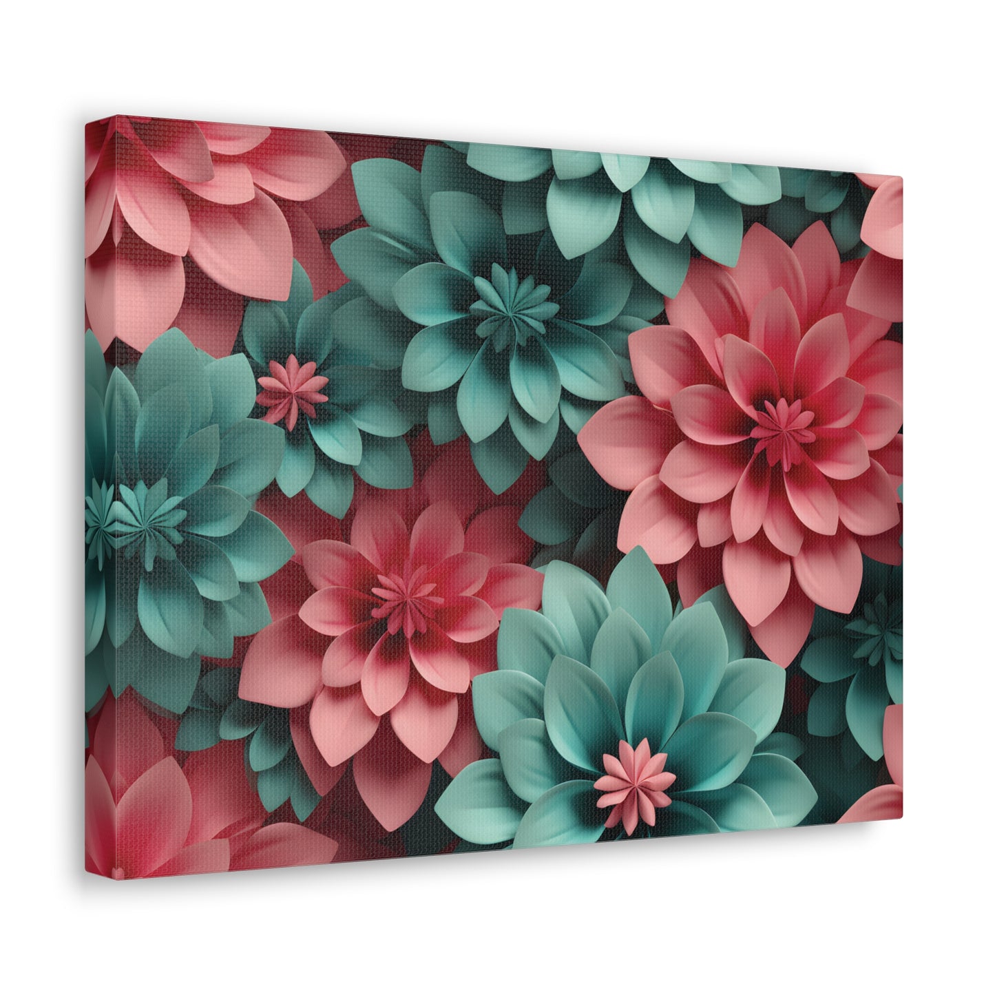 3D Flowers Gallery Wraps