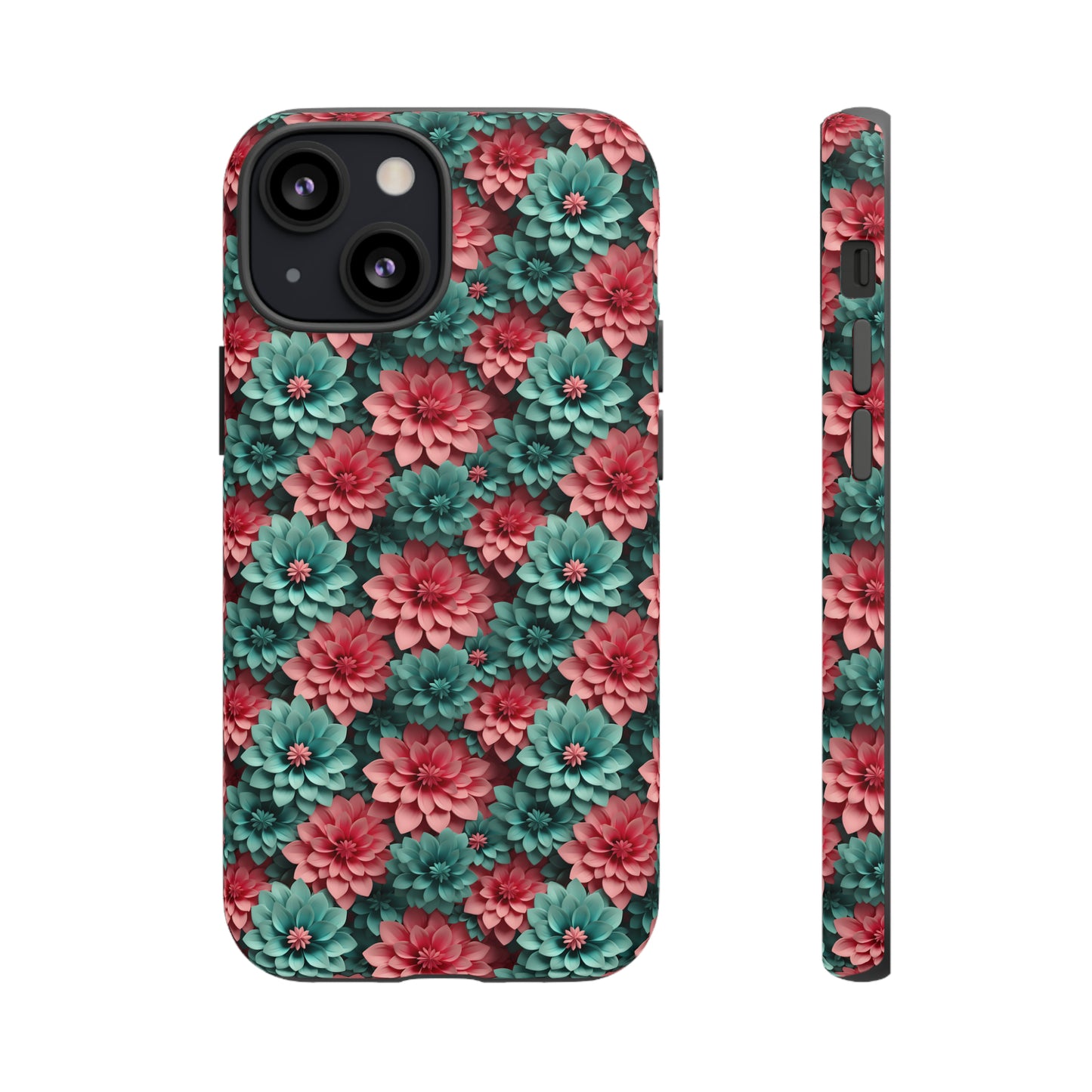 3D Flowers Tough Cases