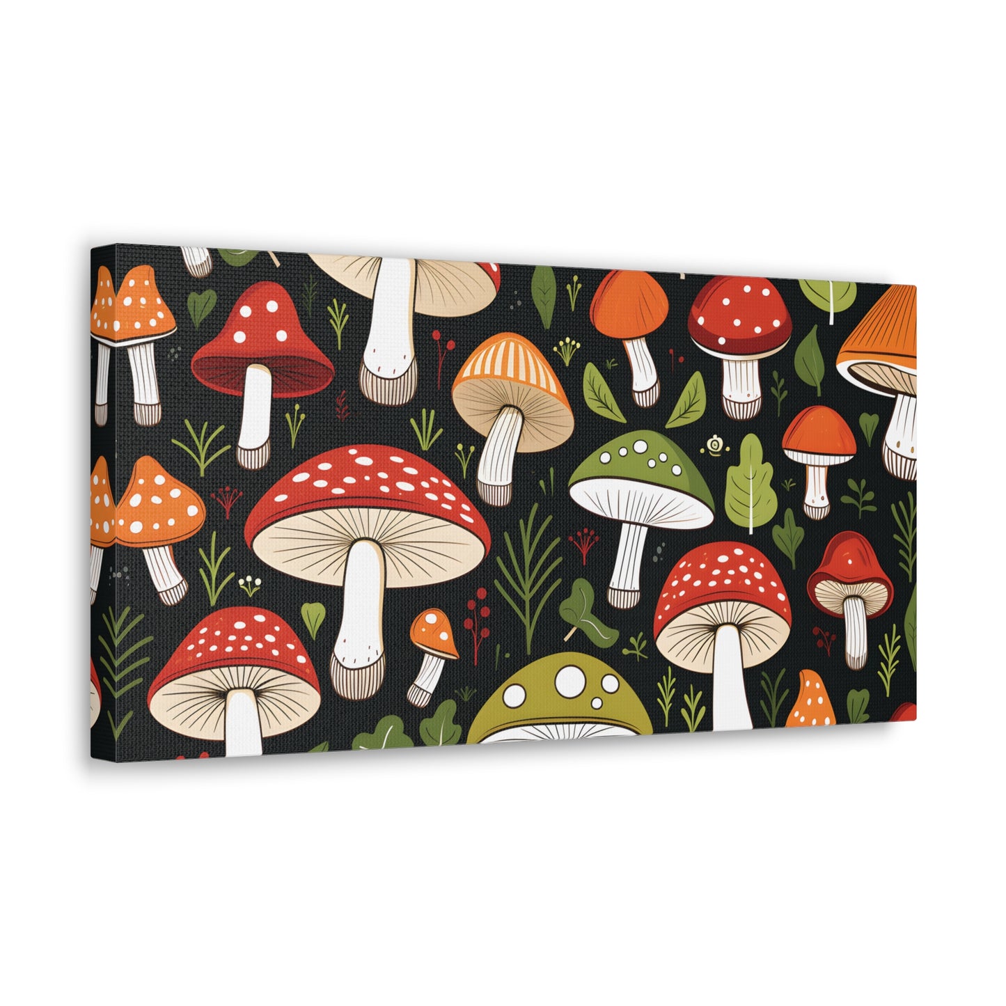 3D Mushrooms Gallery Wraps