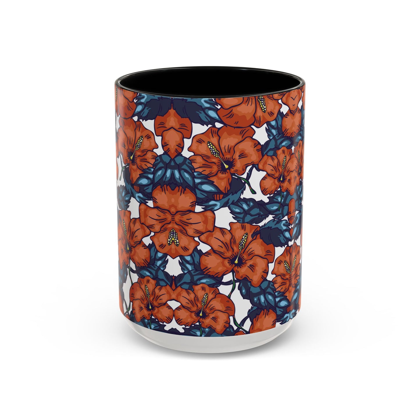 Floral Accent Coffee Mug