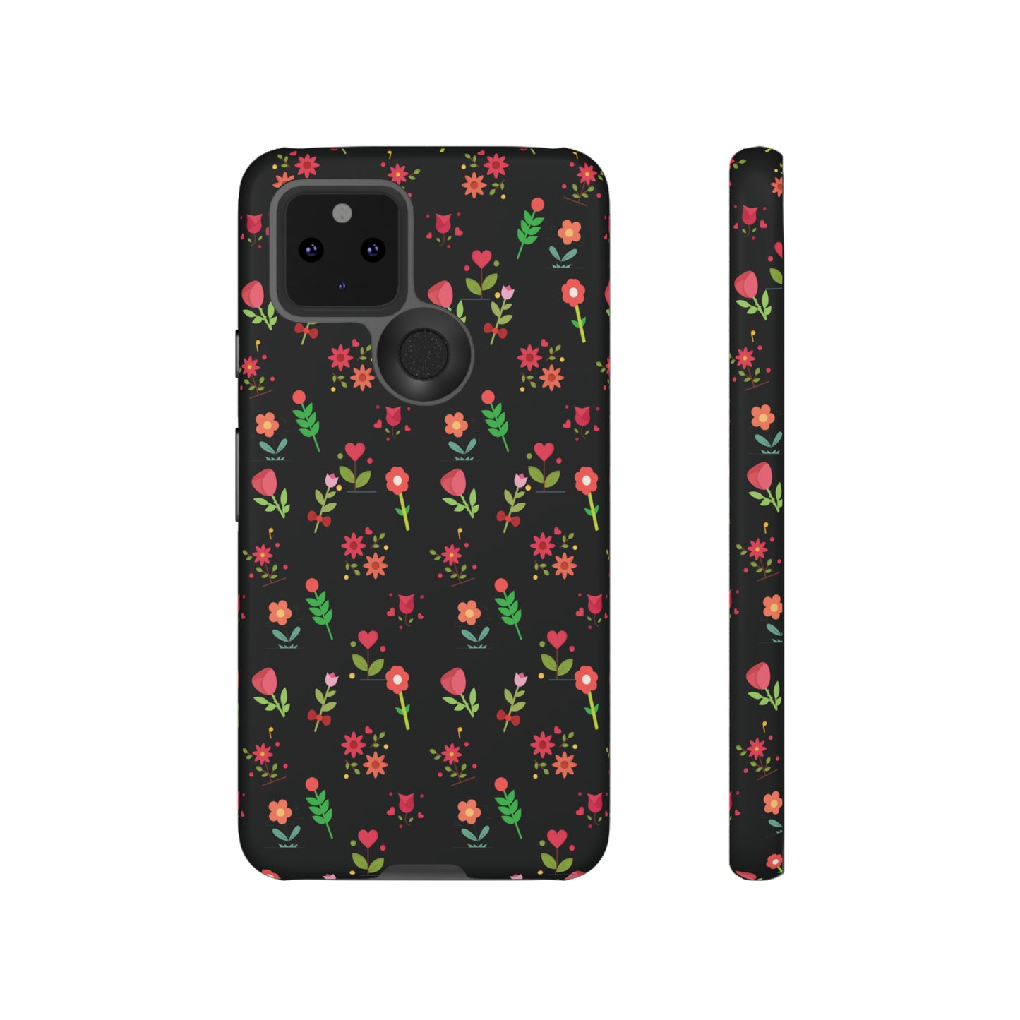 Flowers Pattern Splatter Phone Tough Cases