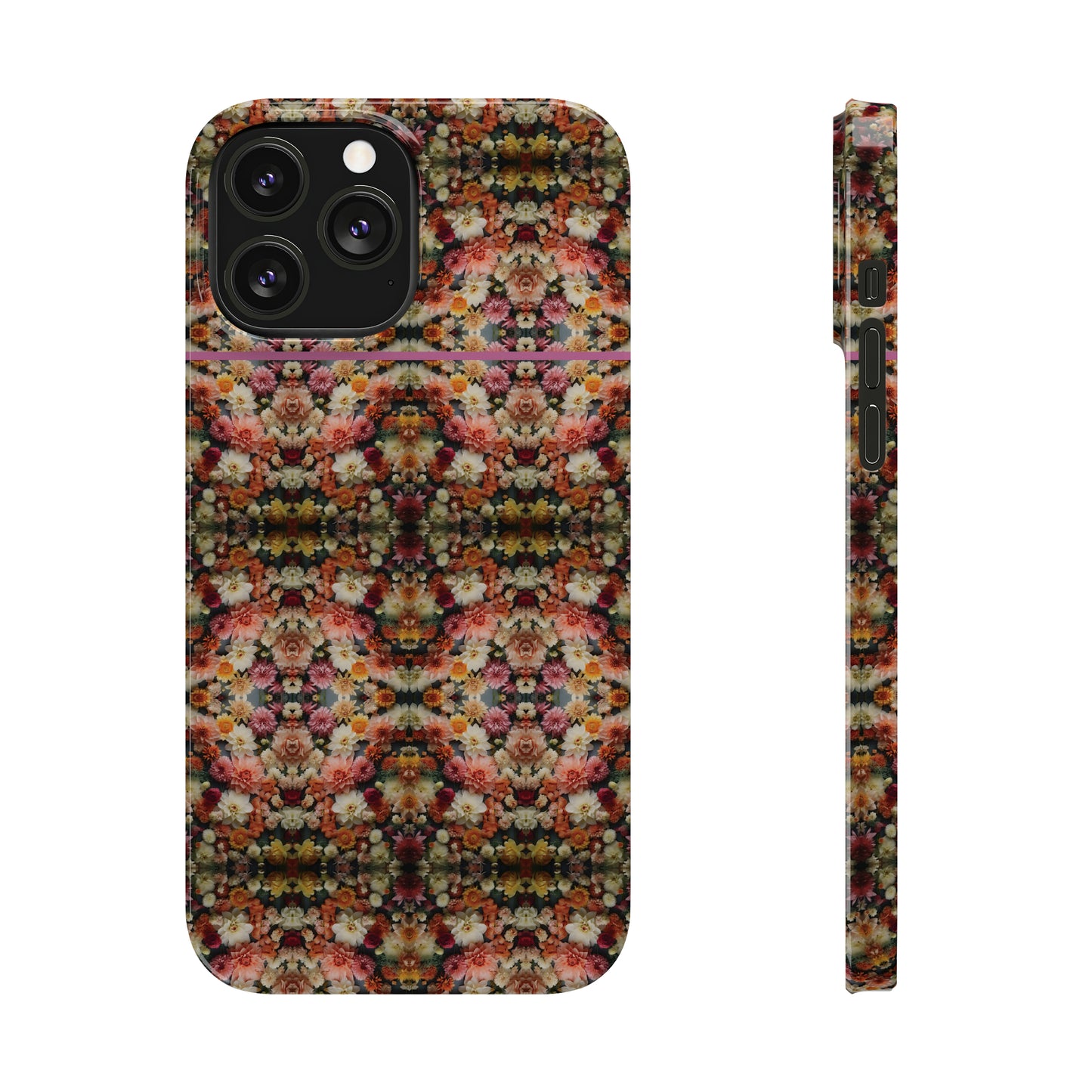 3D Flowers Pattern Slim Phone Cases