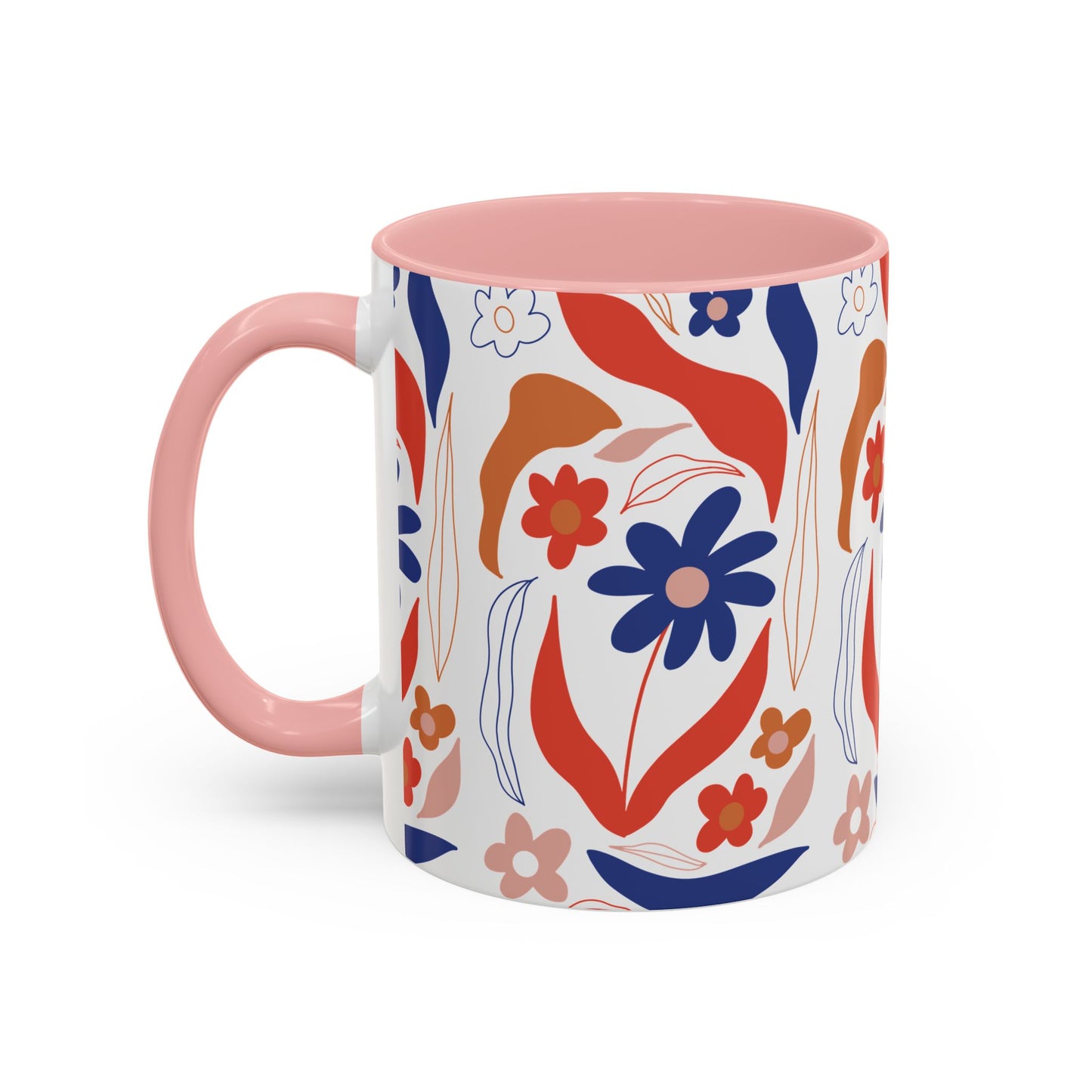 Floral Accent Coffee Mug