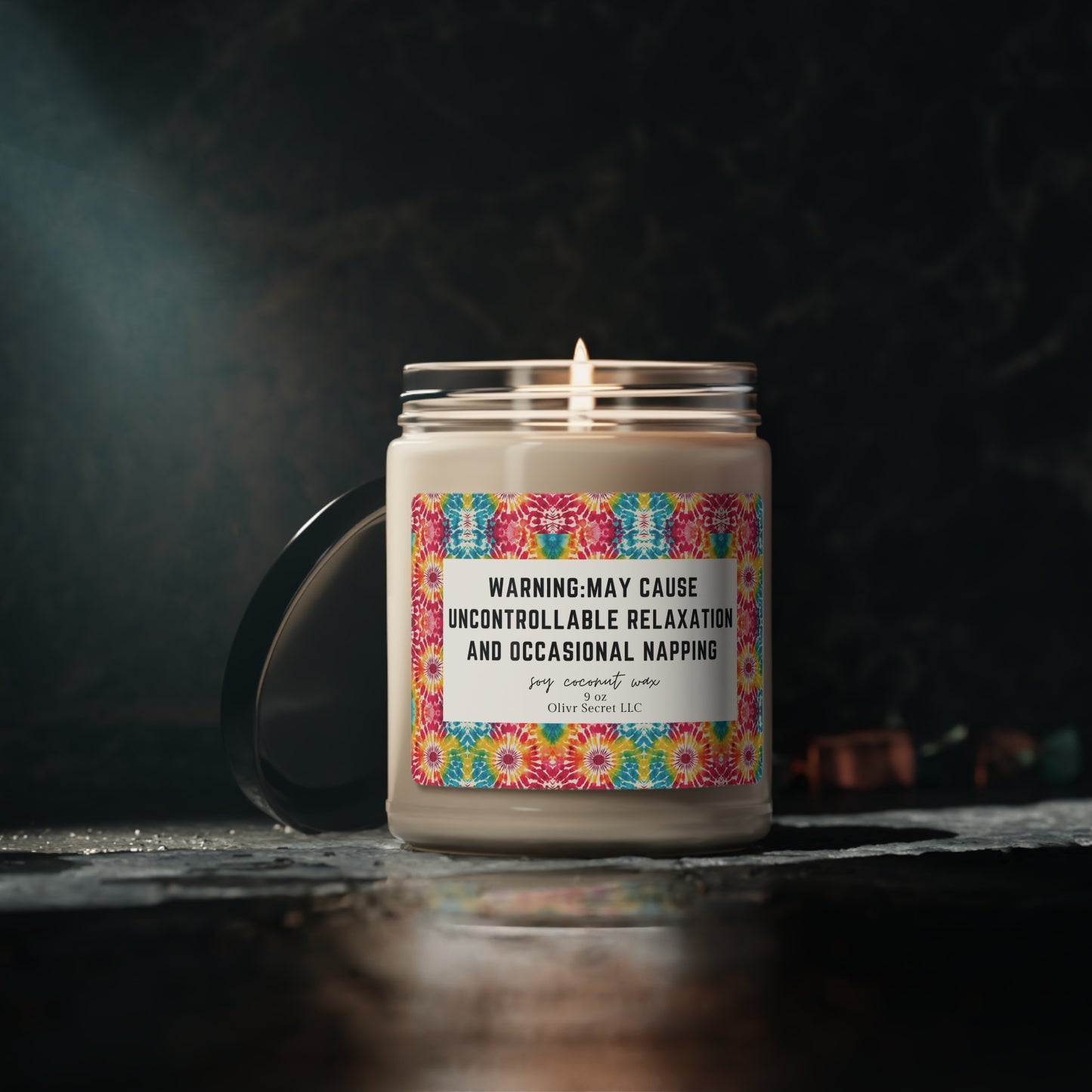 Warning: May cause uncontrollable relaxation and occasional napping Scented Soy Candle, 9oz