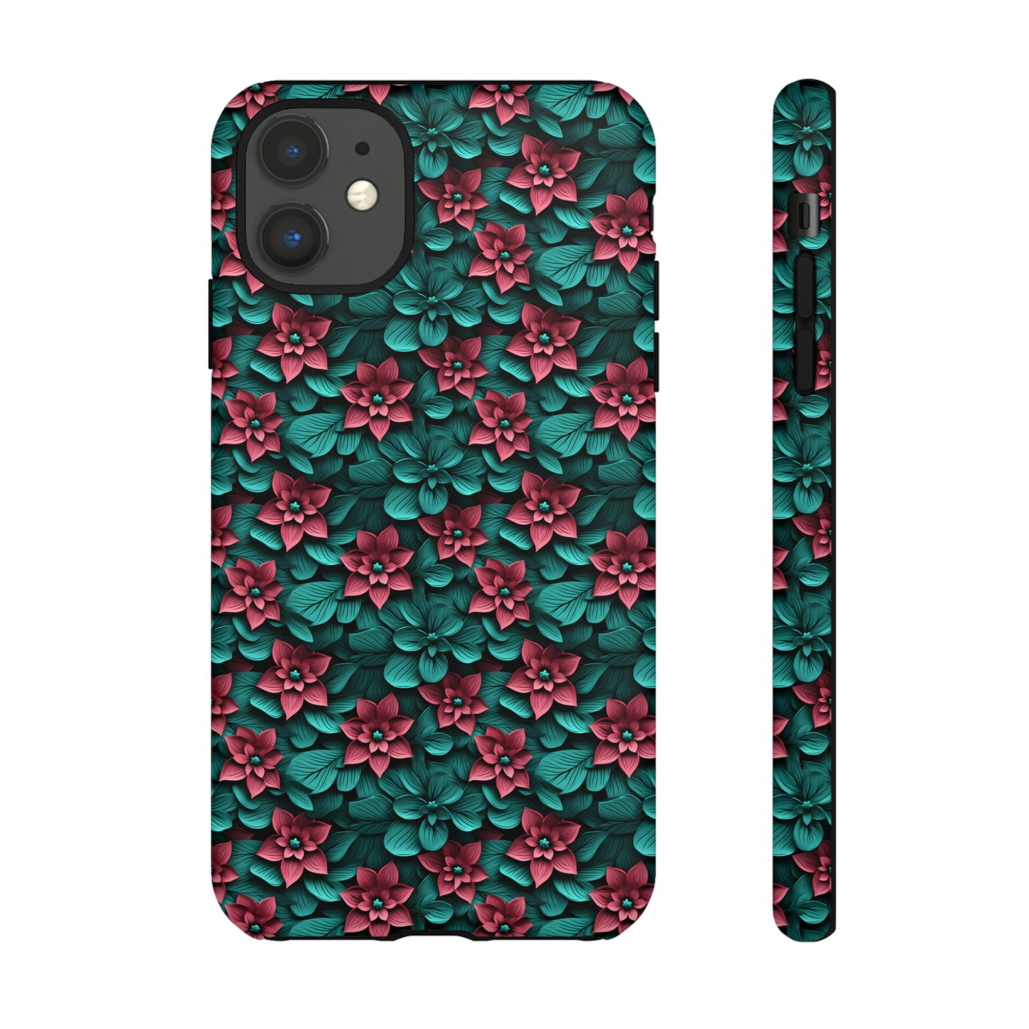 3D flowers Tough Cases