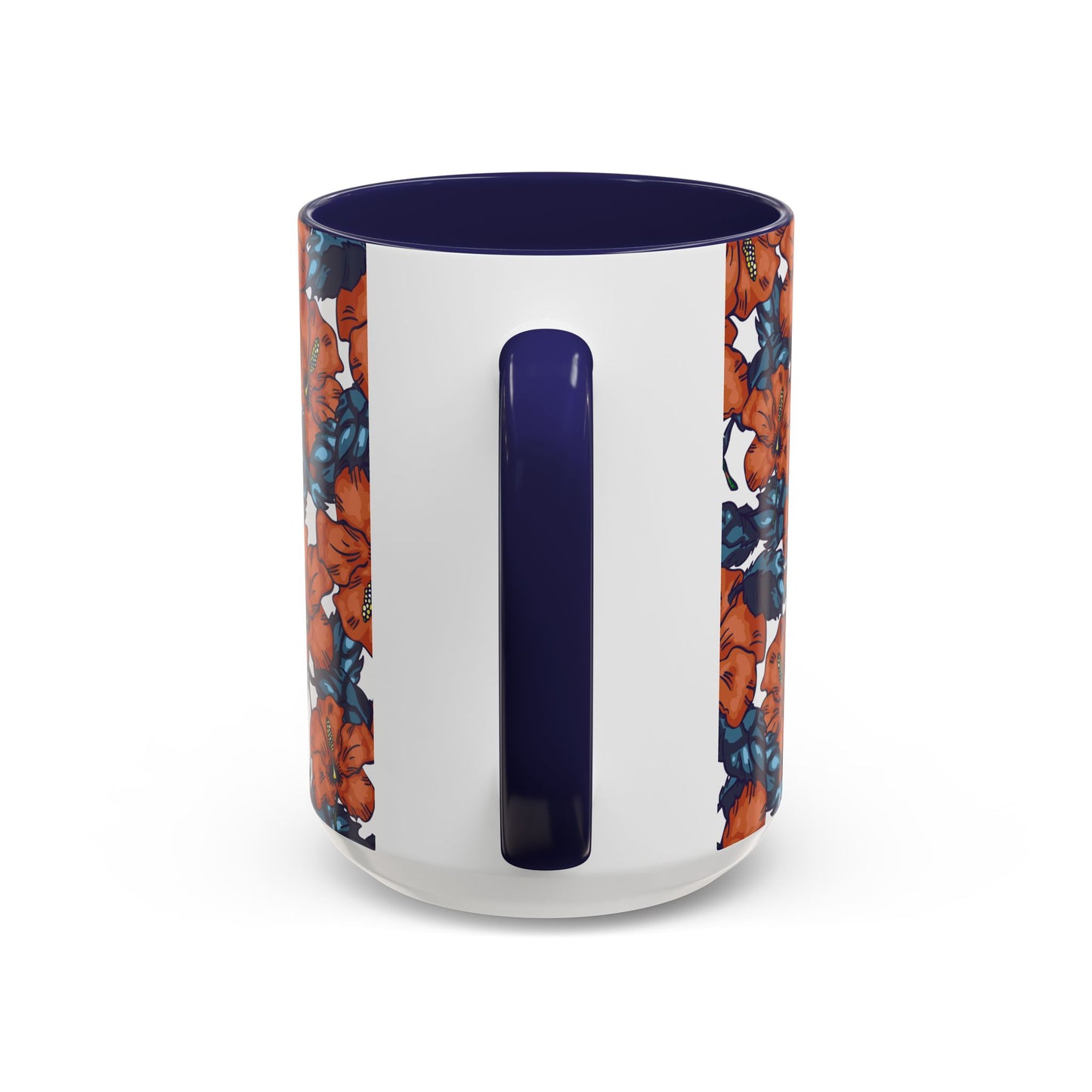 Floral Accent Coffee Mug