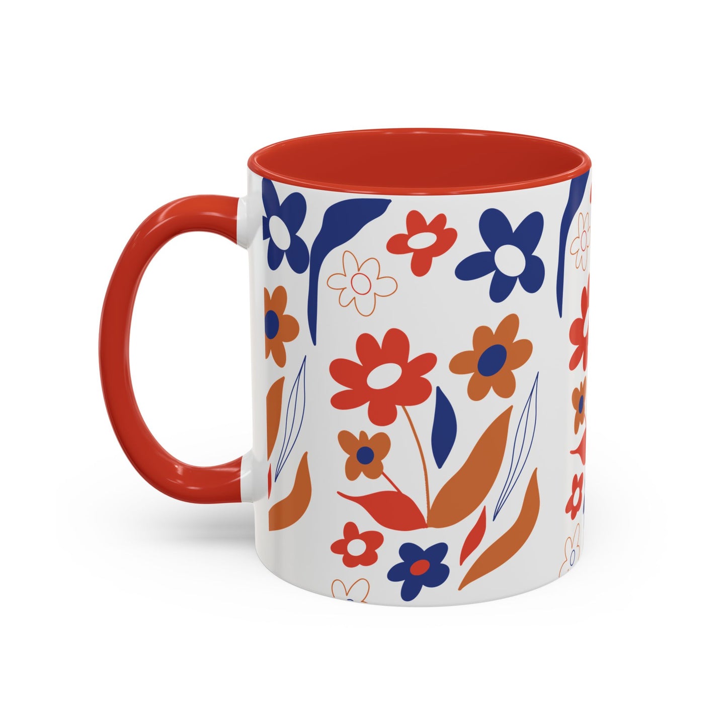 Floral Accent Coffee Mug