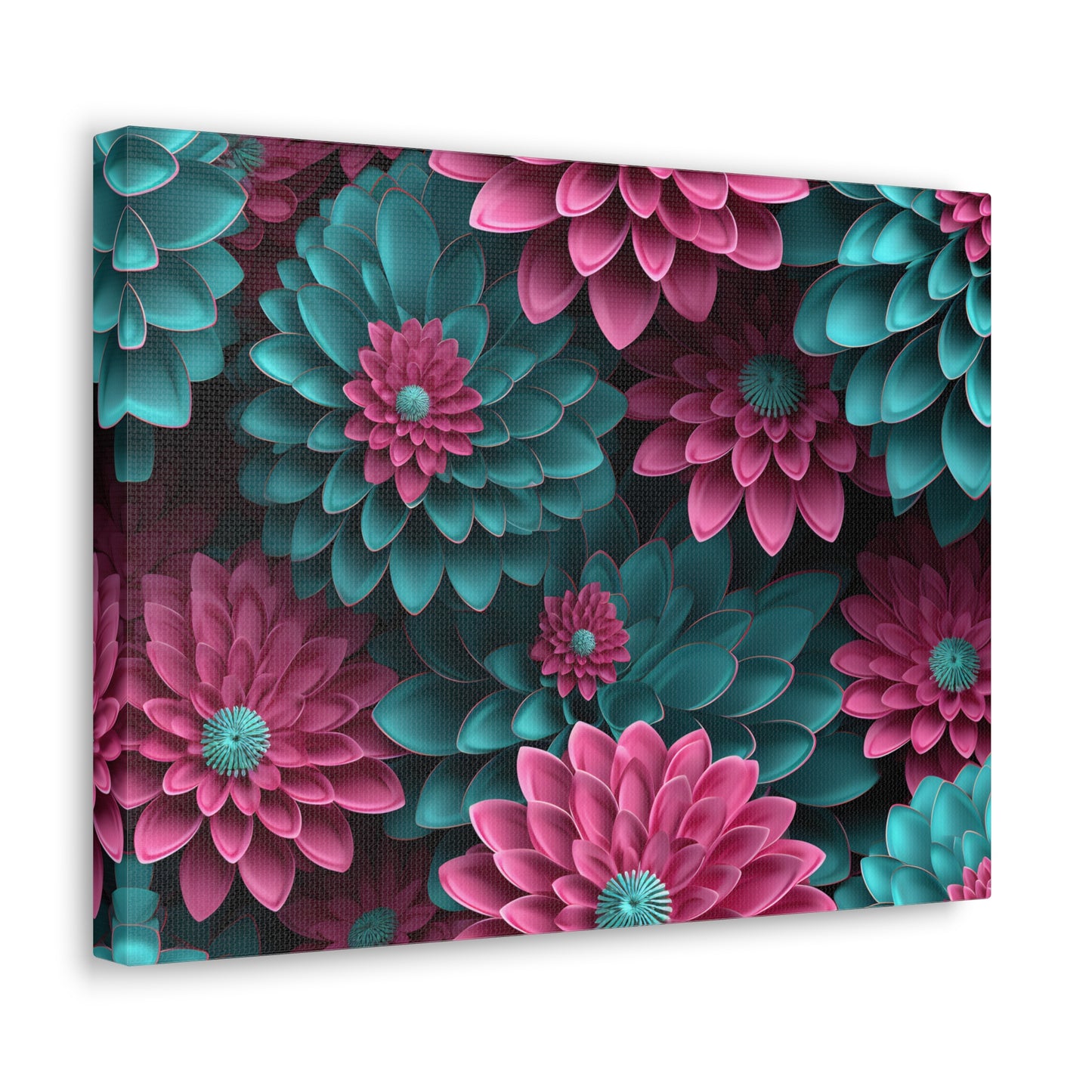 3D Flowers Gallery Wraps