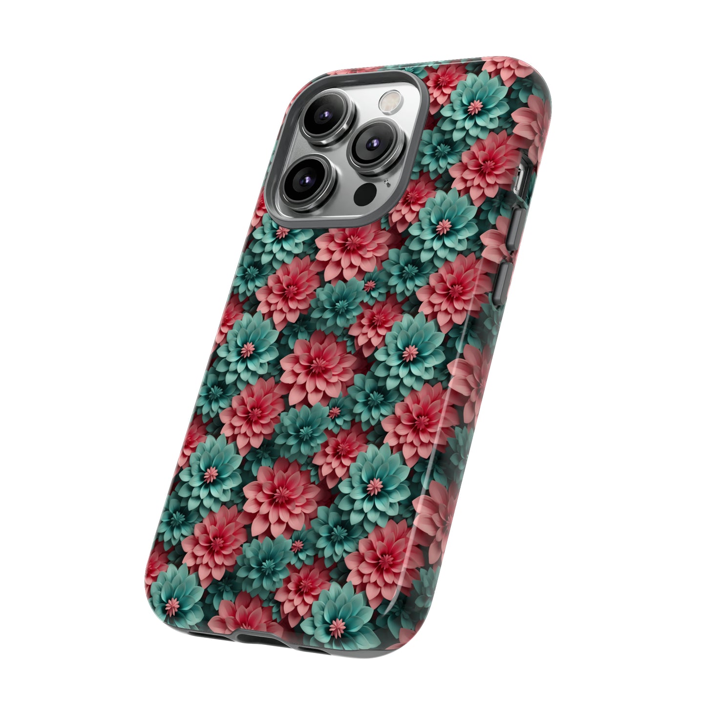 3D Flowers Tough Cases