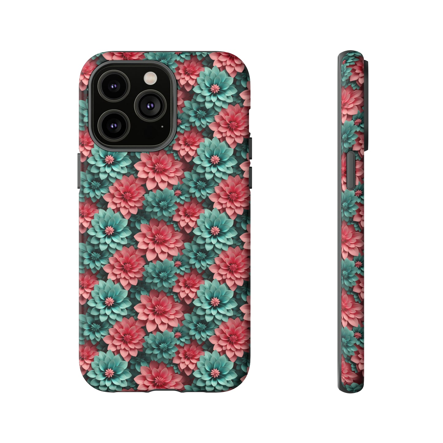 3D Flowers Tough Cases