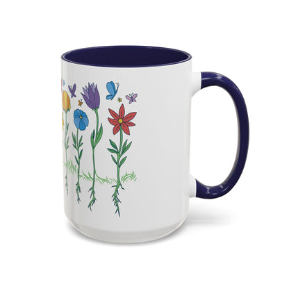 Roses Coffee Mug, Vintage Floral Tea Cup, Gift for Mom, Mother's Day Present, Botanical Kitchen Decor