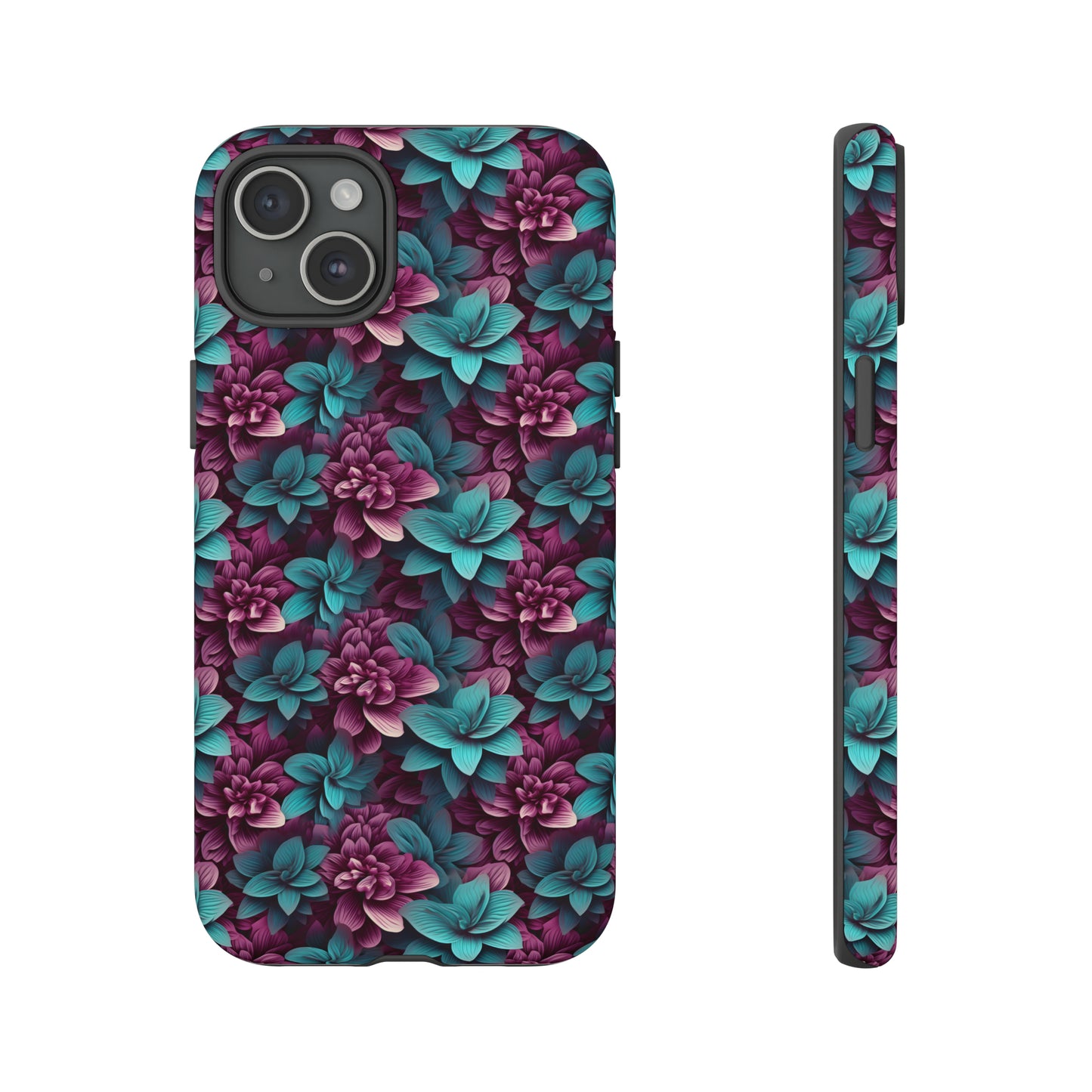 3D Flowers Tough Cases