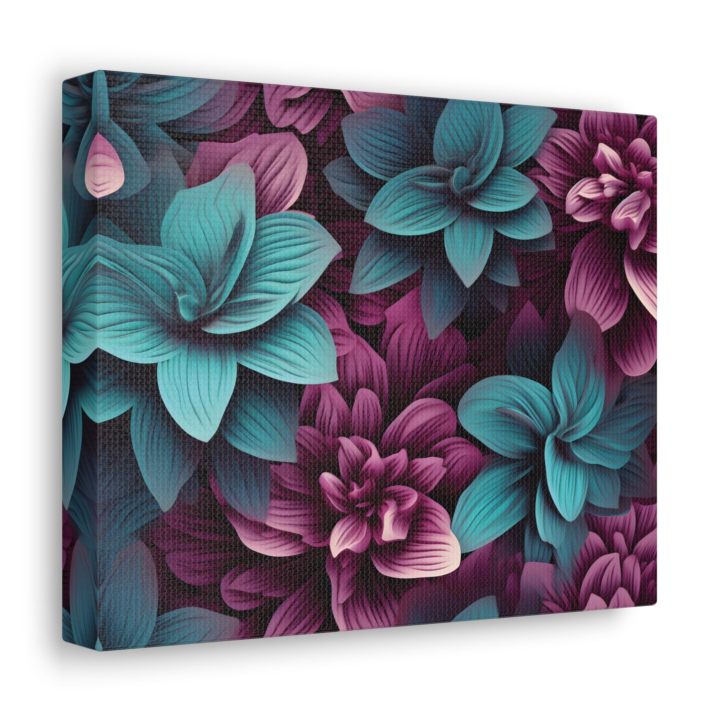 3D Flowers Gallery Wraps