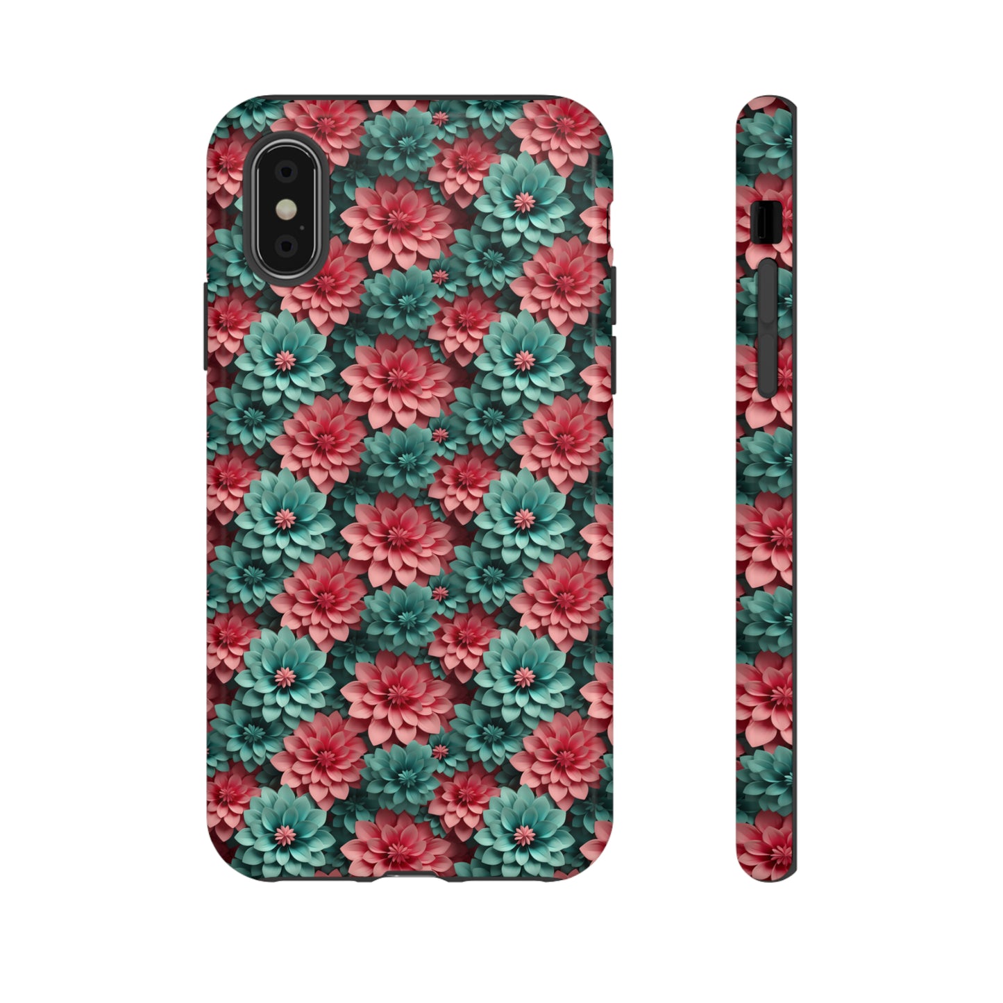 3D Flowers Tough Cases