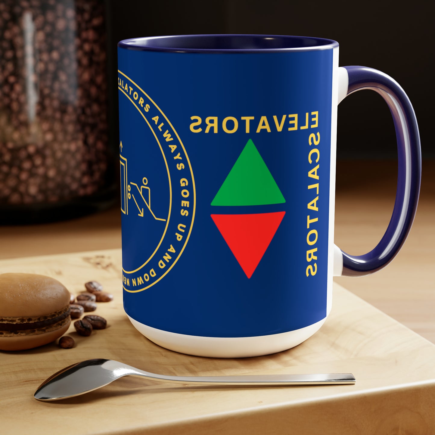 ELevators and Escalators Coffee Mugs, 15oz