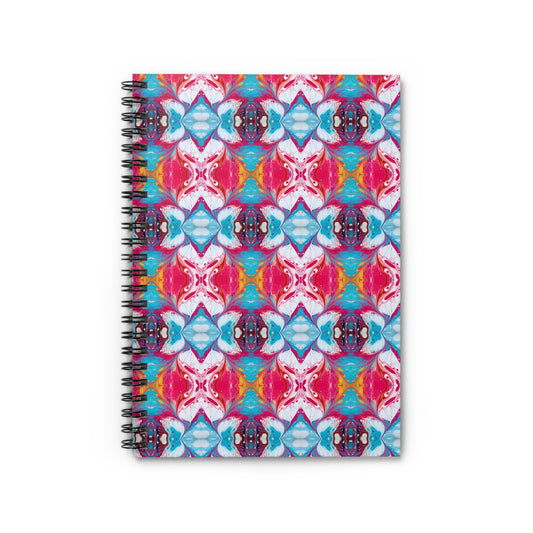 Colorful Paint Splatter Spiral Notebook - Ruled Line