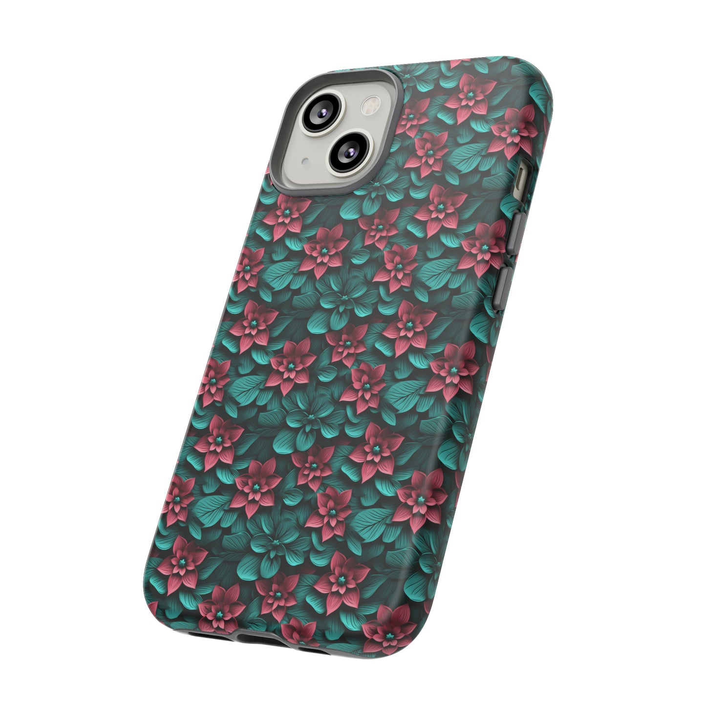 3D flowers Tough Cases