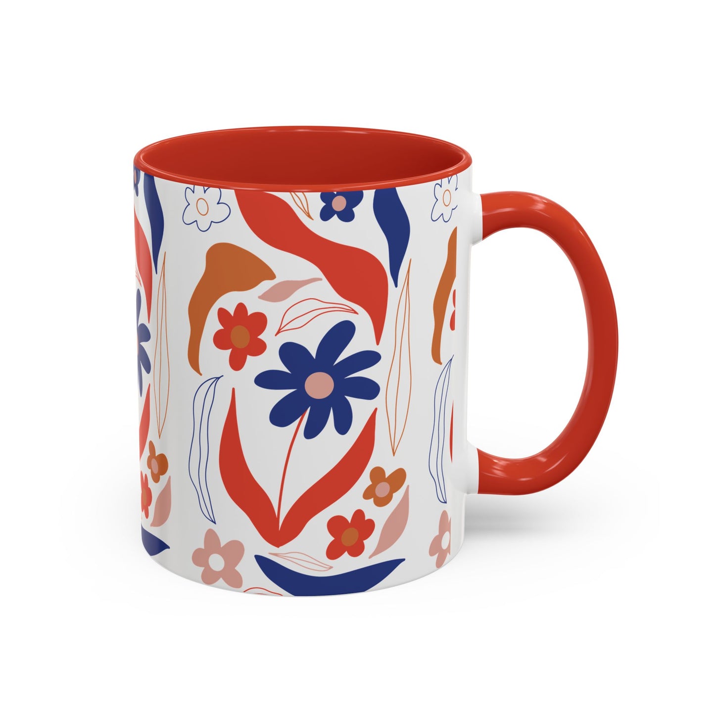 Floral Accent Coffee Mug