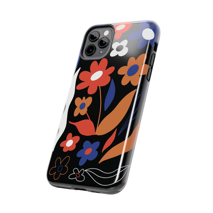 Phone Case, Floral Design, Protective Case, Cover, Strong, Durable, Custom Shell