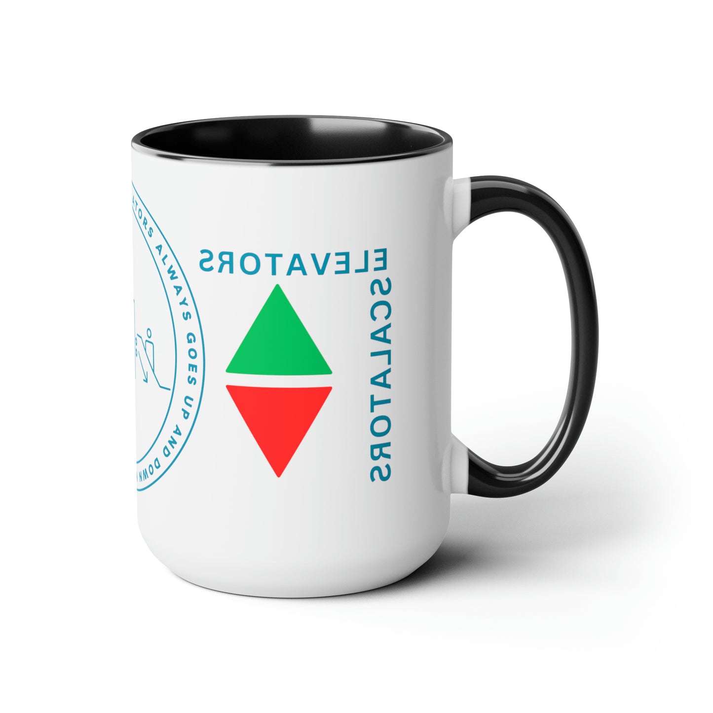 ELevators and Escalators Coffee Mugs, 15oz