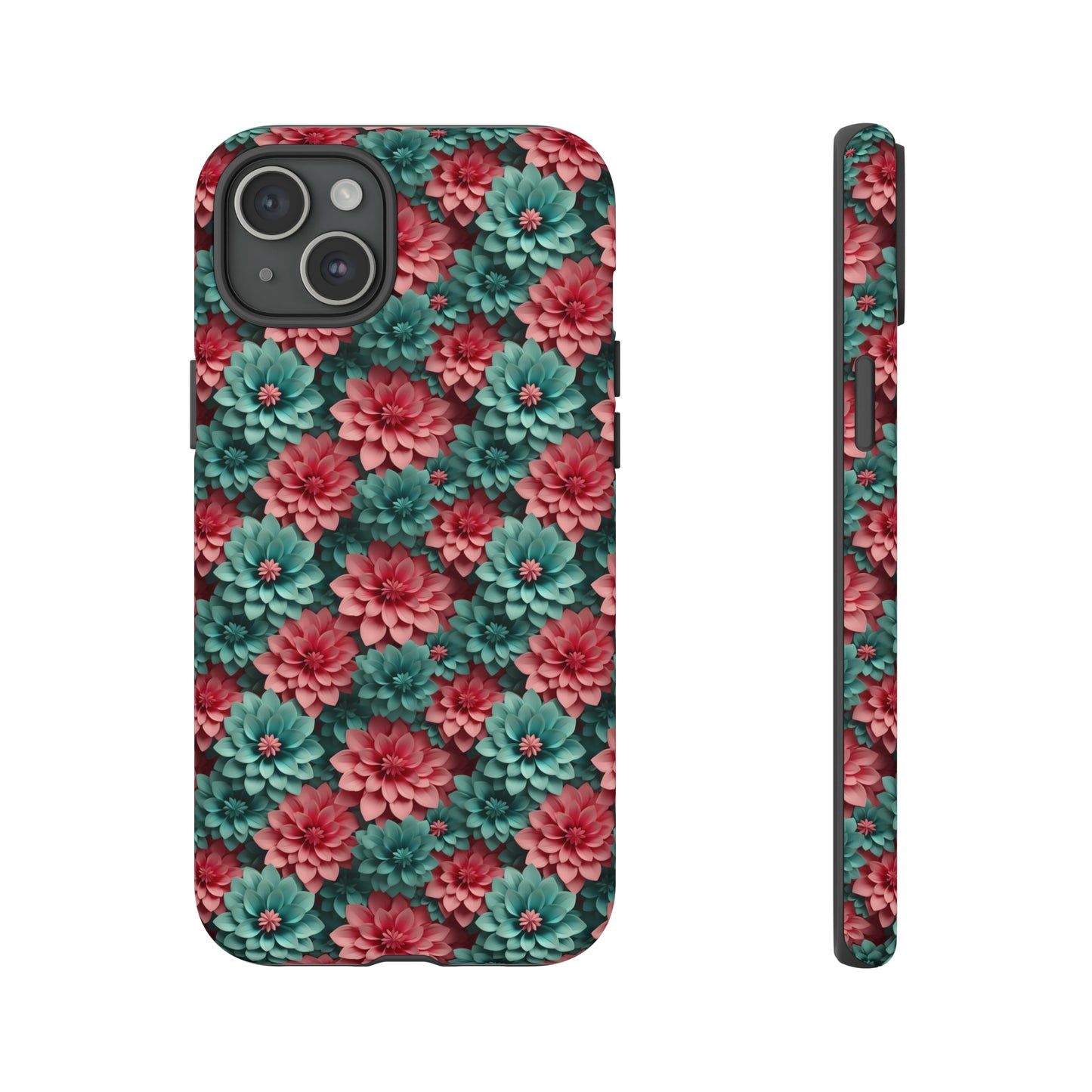 3D Flowers Tough Cases