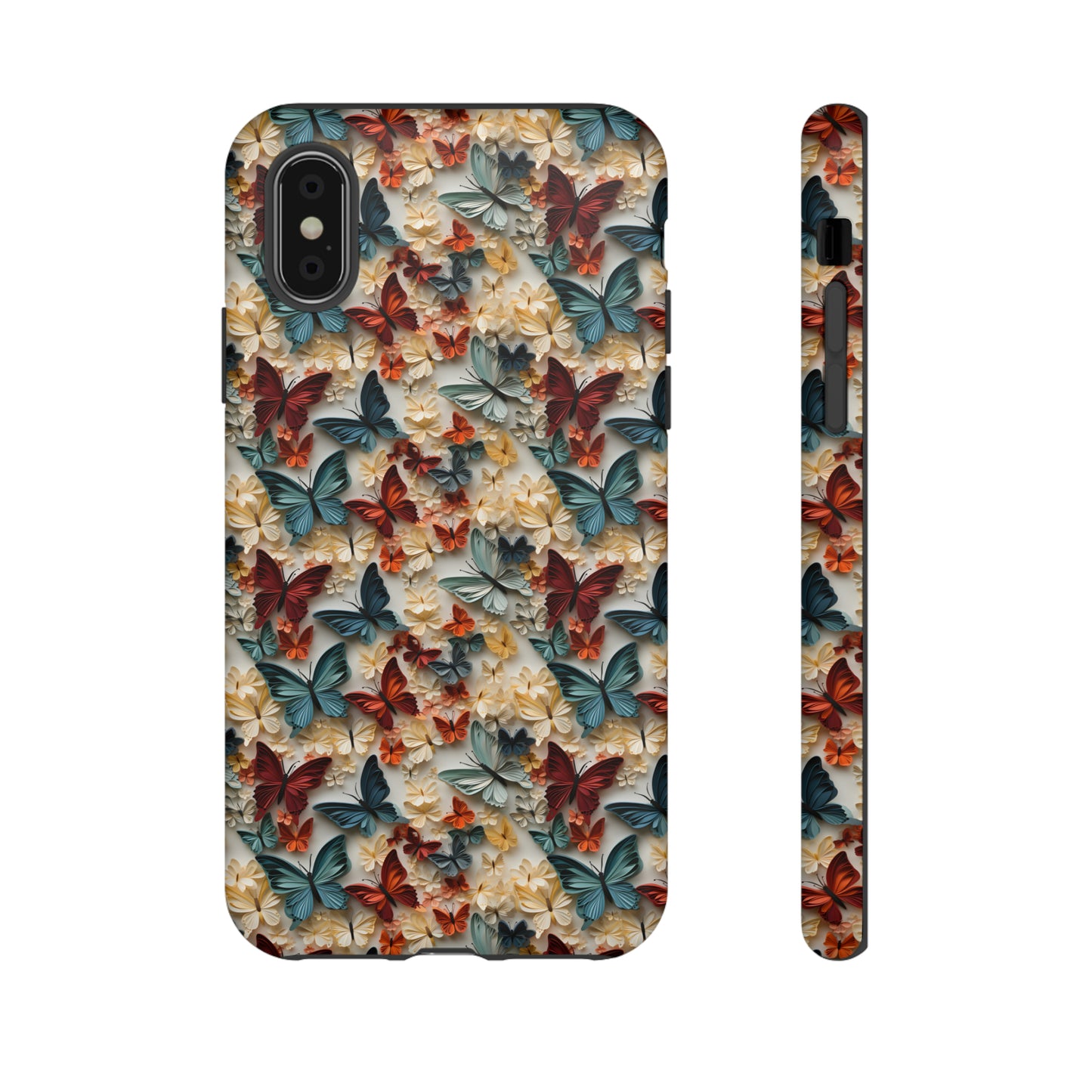 3D Butterflies and Flowers Tough Cases