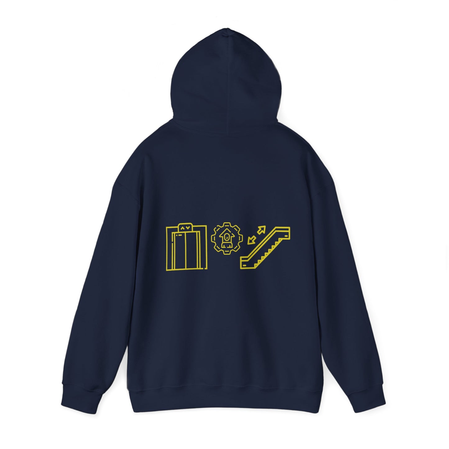 Elevator and Escalator Hooded Sweatshirt