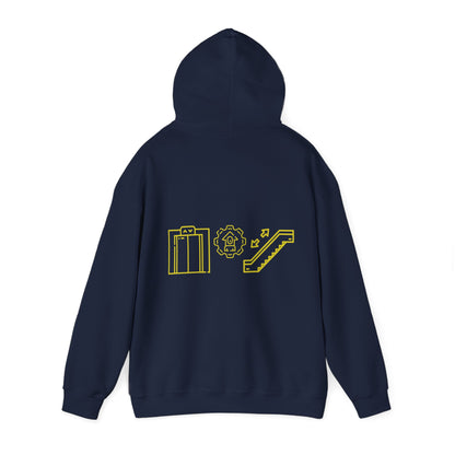 Elevator and Escalator Hooded Sweatshirt