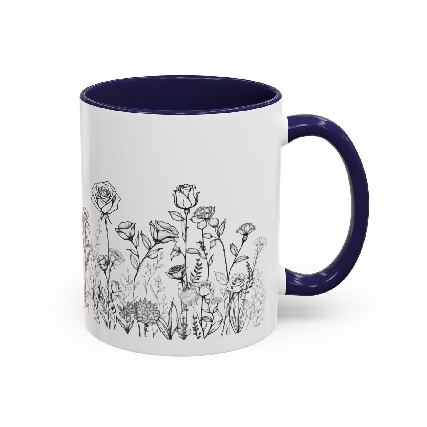 flowers Accent Coffee Mug (11, 15oz)