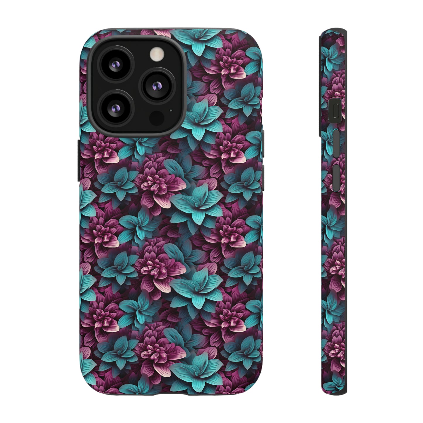 3D Flowers Tough Cases