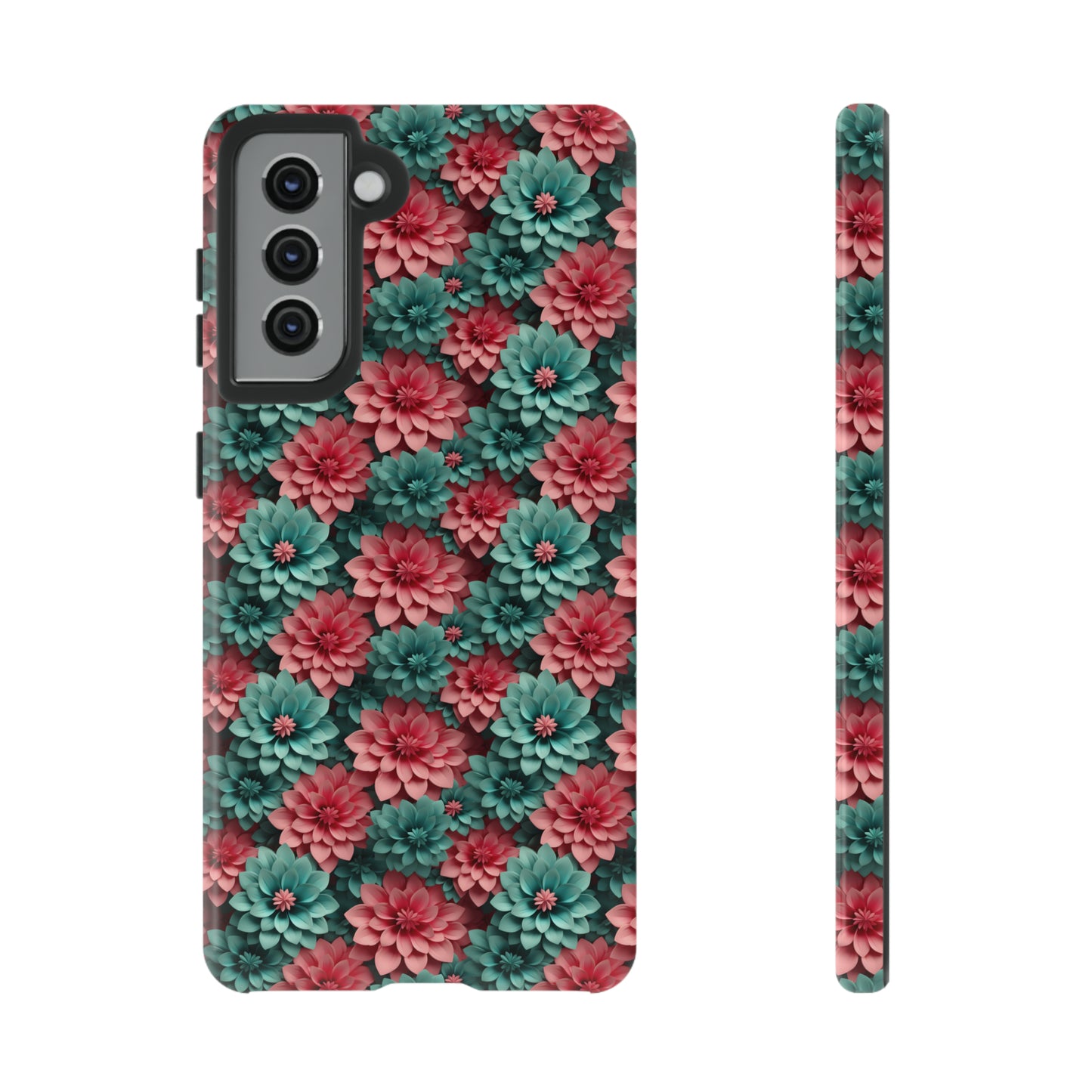 3D Flowers Tough Cases