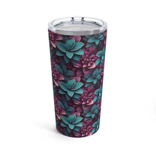 3D Flowers tumbler 20oz