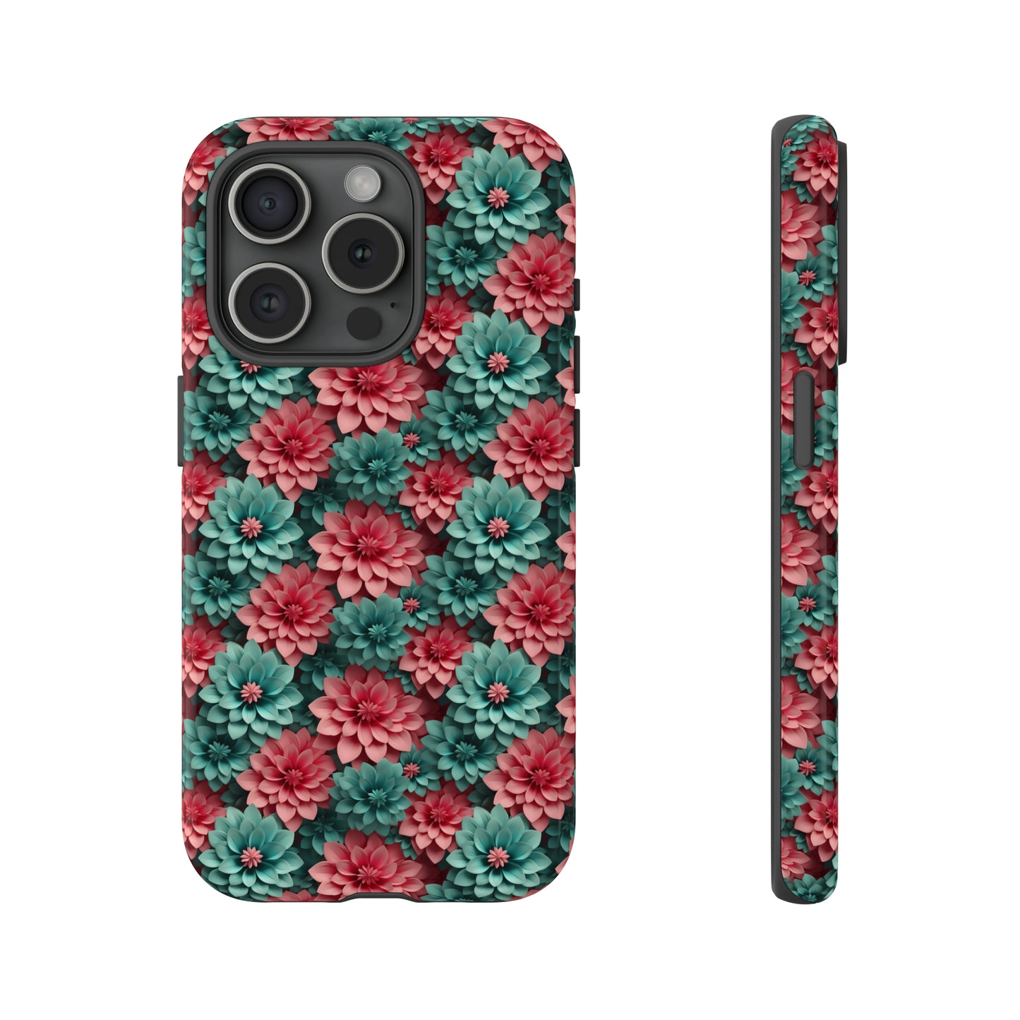 3D Flowers Tough Cases