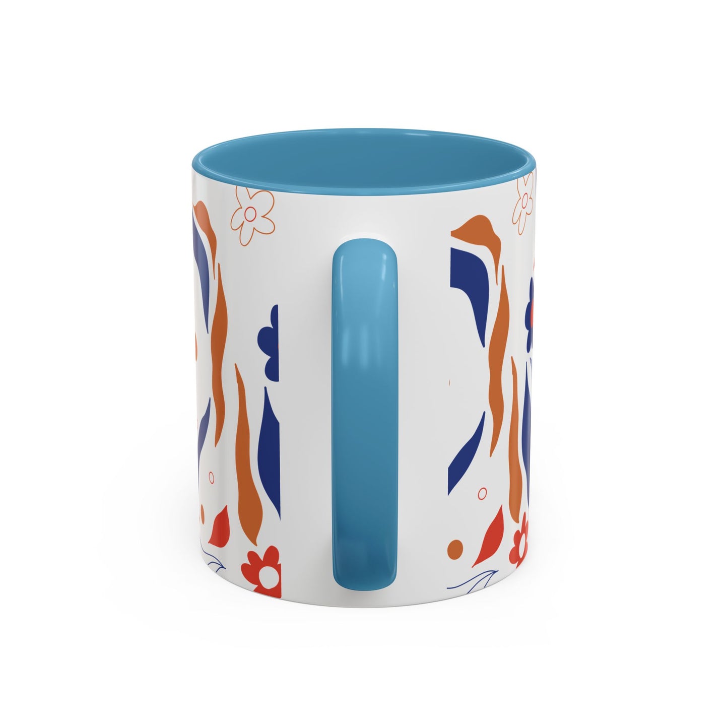 Floral Accent Coffee Mug