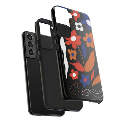 Phone Case, Floral Design, Protective Case, Cover, Strong, Durable, Custom Shell