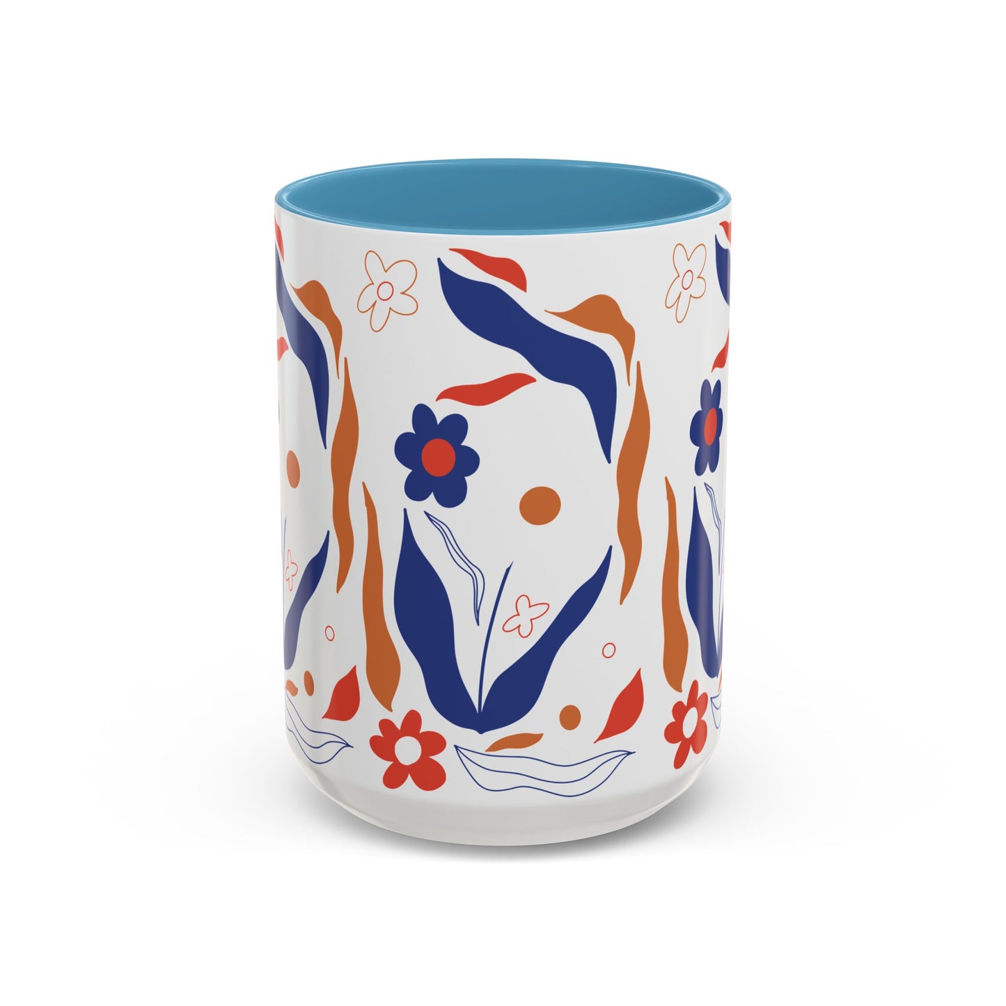 Floral Accent Coffee Mug