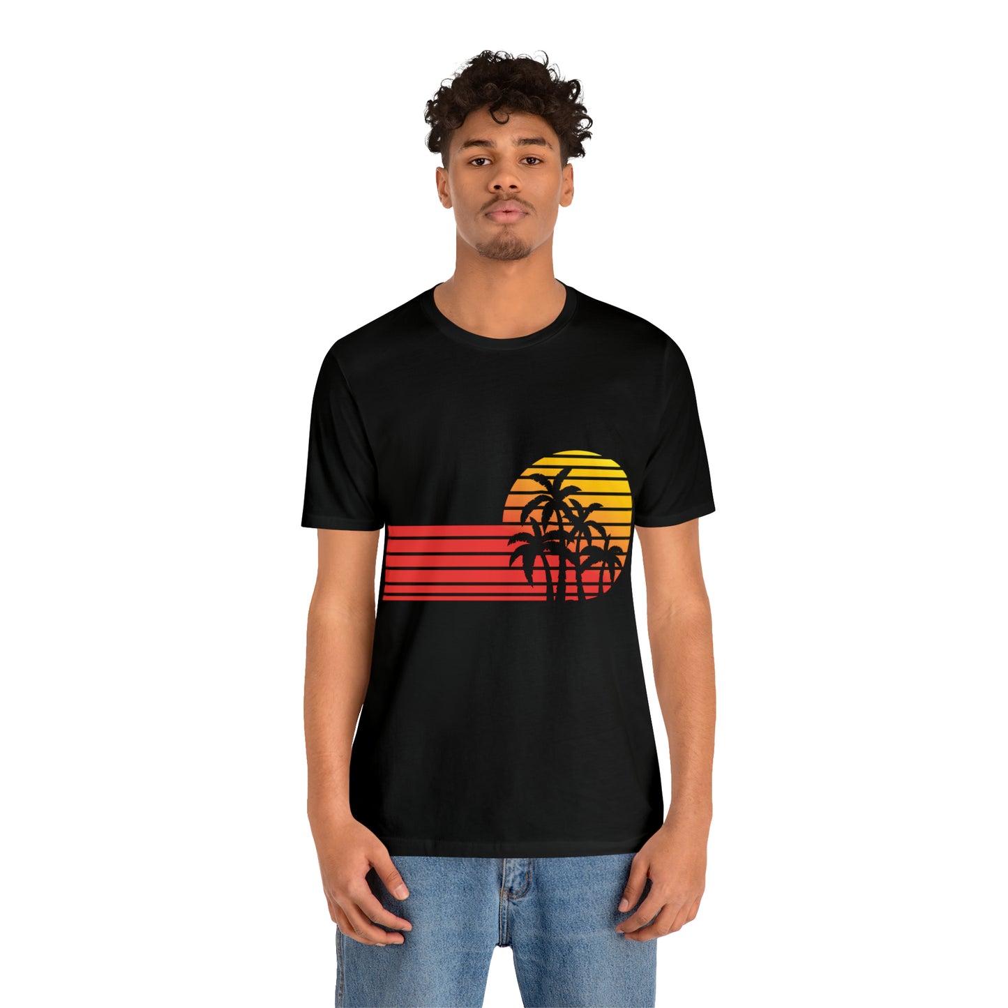 Retro Sunset with Palm T-Shirt