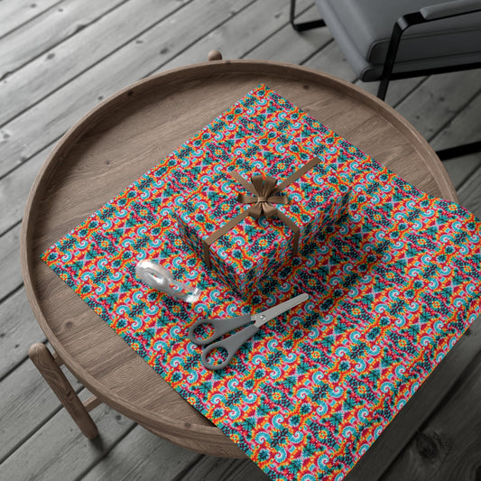 Colorful paint splatter pattern Gift Wrap Papers