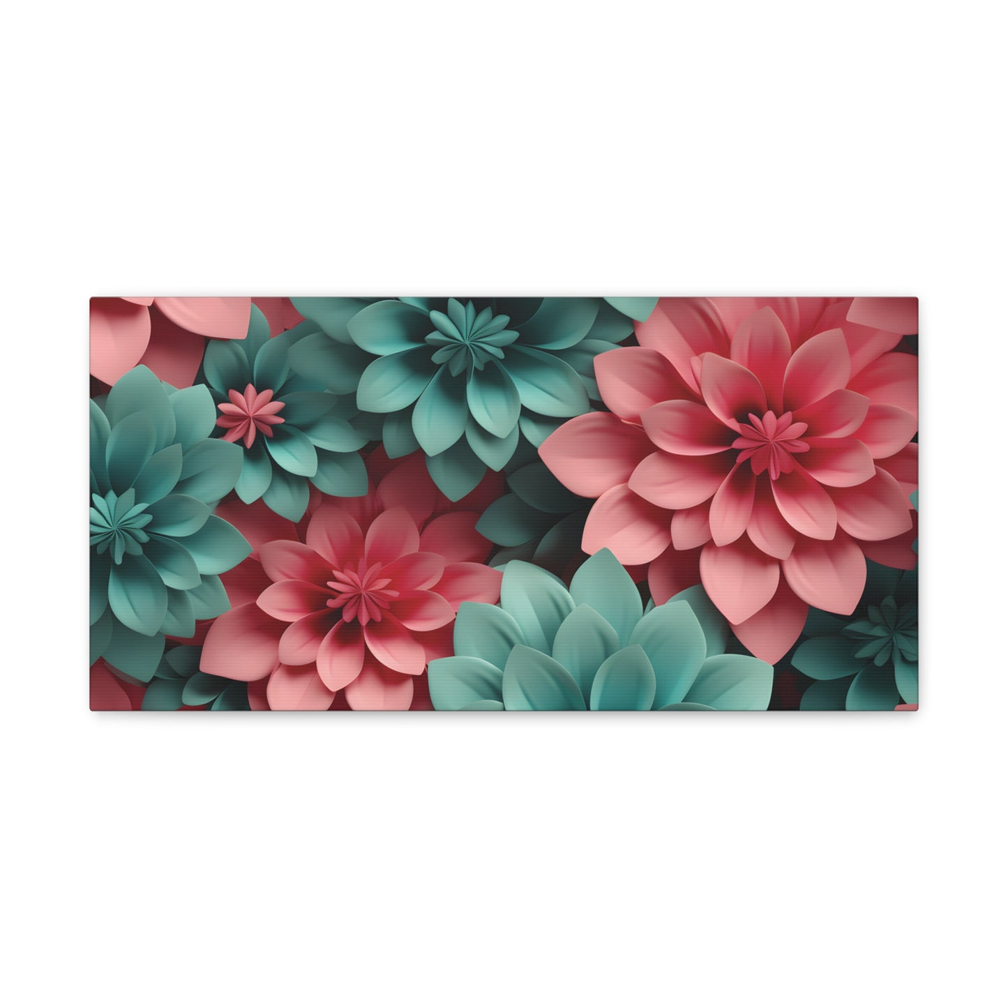 3D Flowers Gallery Wraps