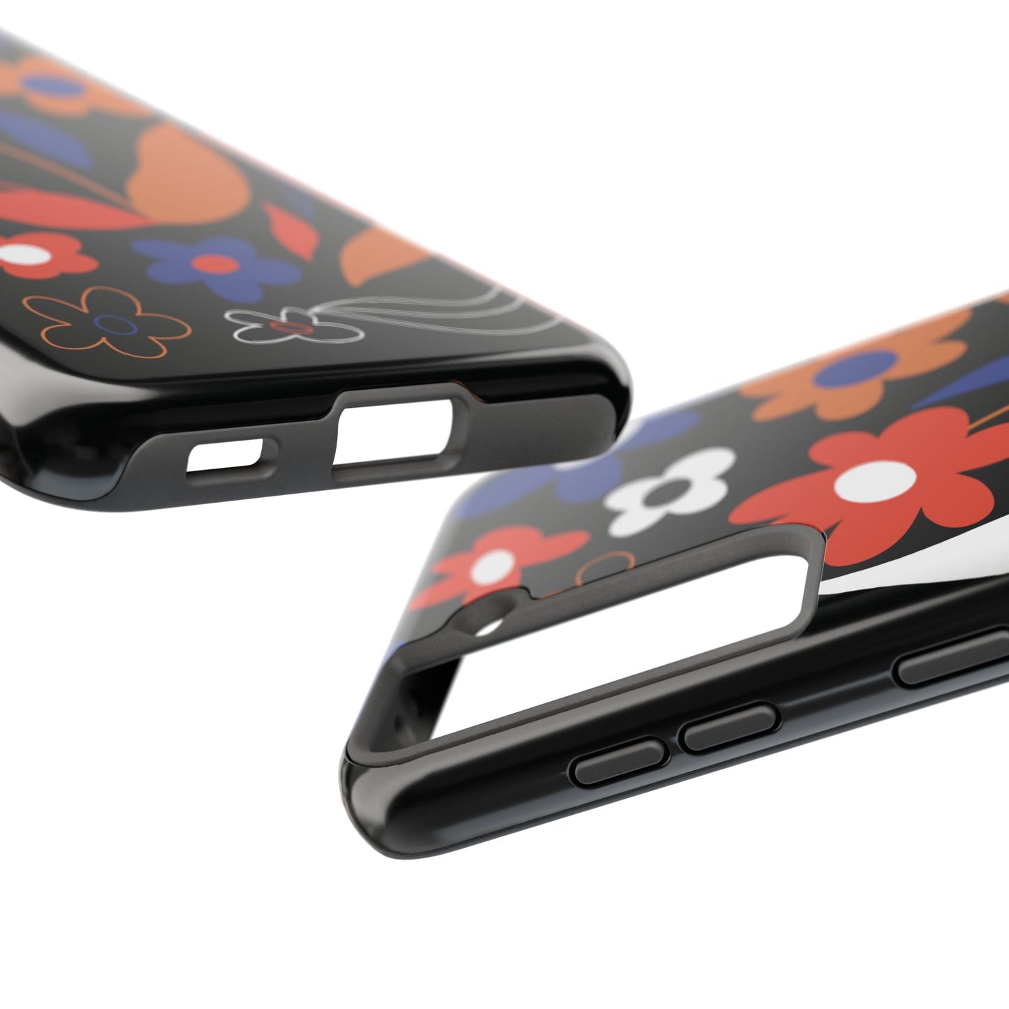 Phone Case, Floral Design, Protective Case, Cover, Strong, Durable, Custom Shell