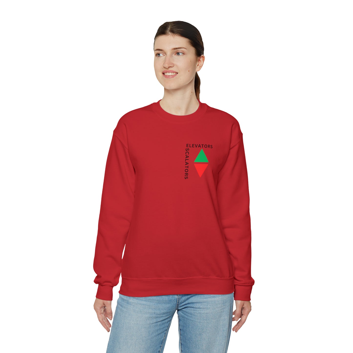 Elevators and Escalators Unisex Heavy Blend Crewneck Sweatshirt