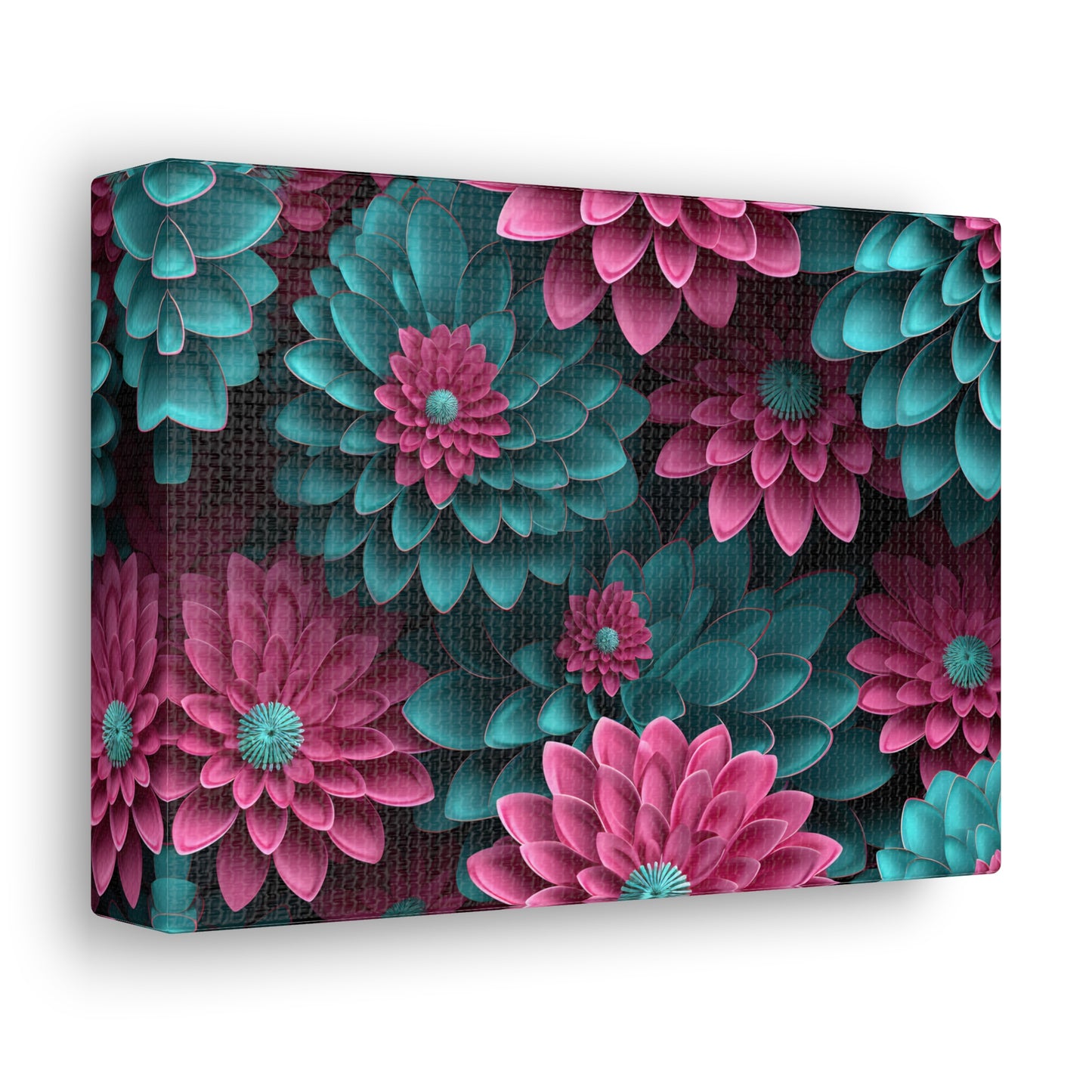 3D Flowers Gallery Wraps