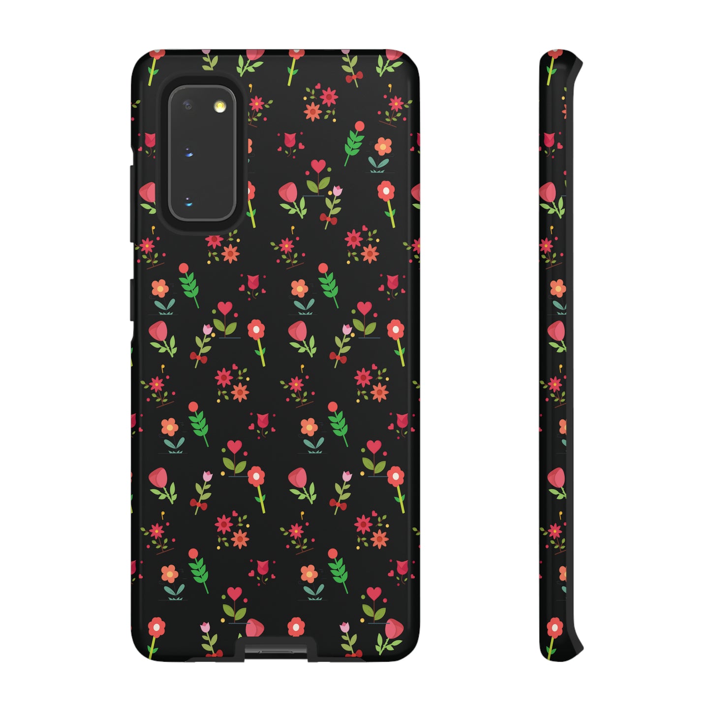 Flowers Pattern Splatter Phone Tough Cases