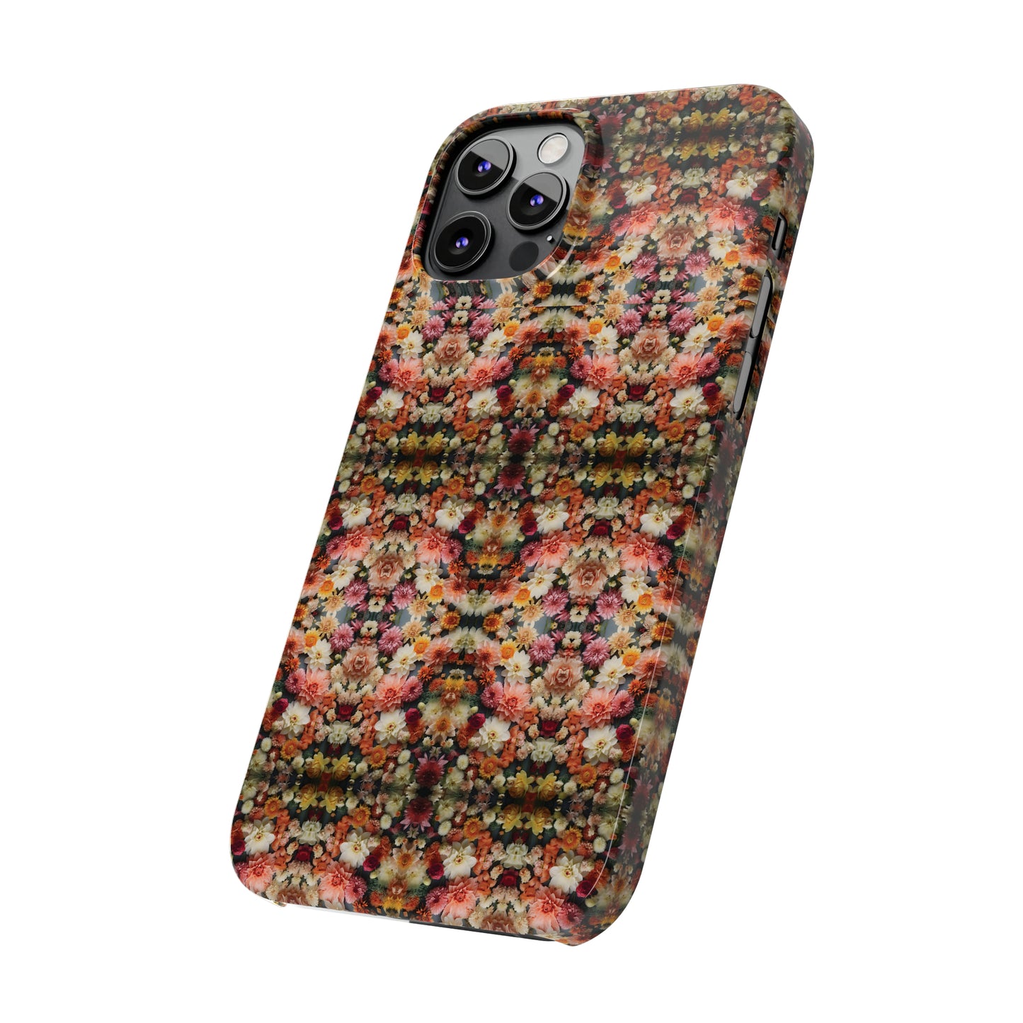 3D Flowers Pattern Slim Phone Cases