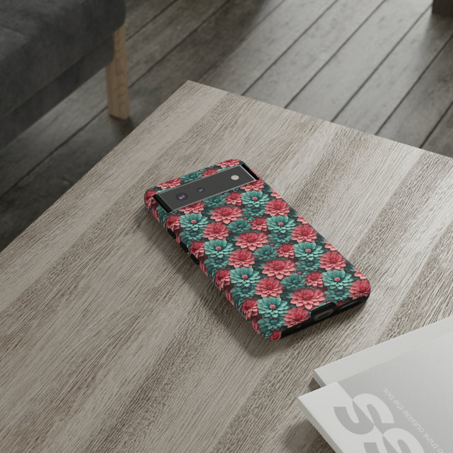 3D Flowers Tough Cases