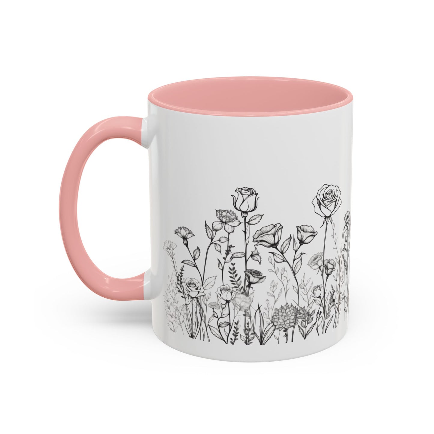 flowers Accent Coffee Mug (11, 15oz)