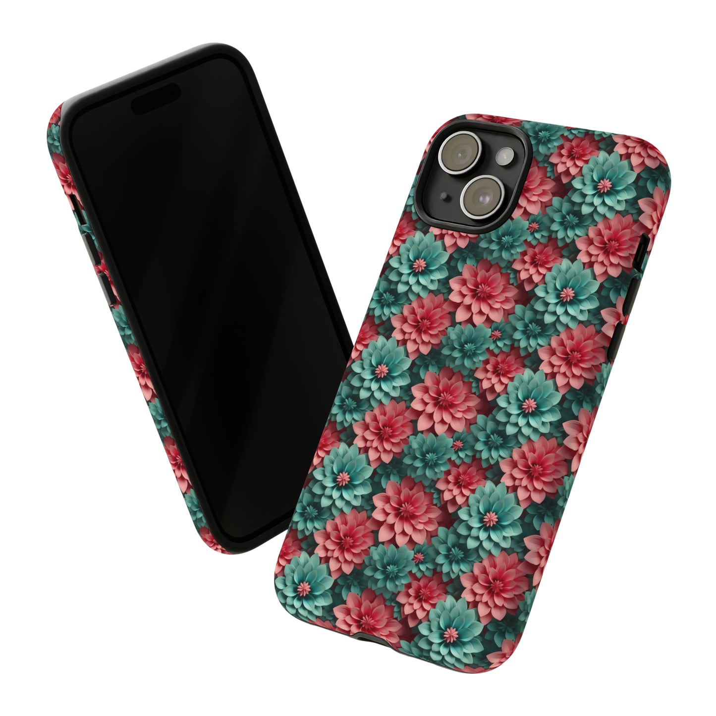 3D Flowers Tough Cases