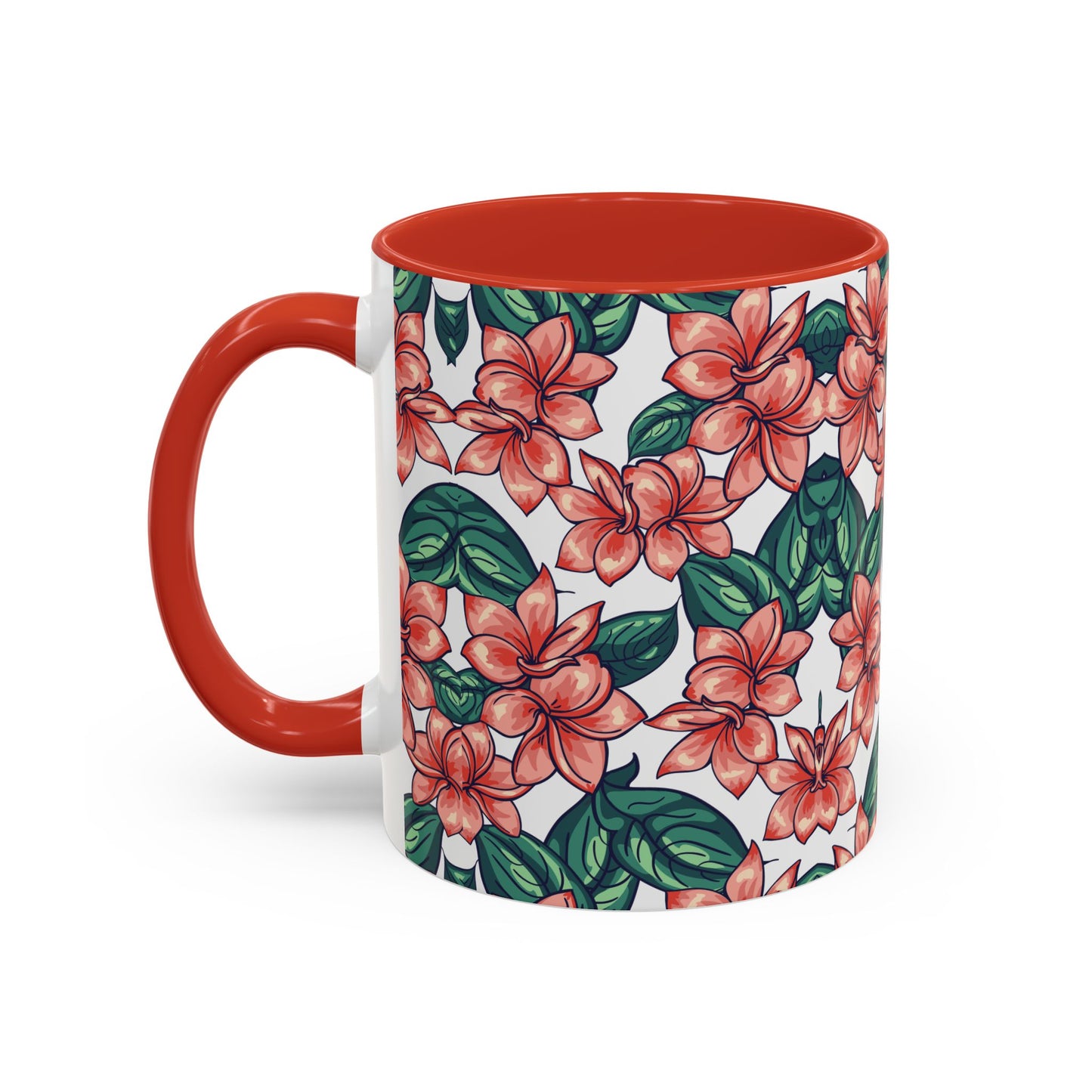 Floral Accent Coffee Mug