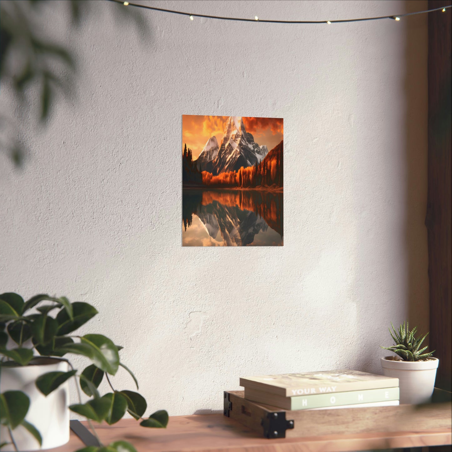 Mountain and River view Matte Vertical Posters