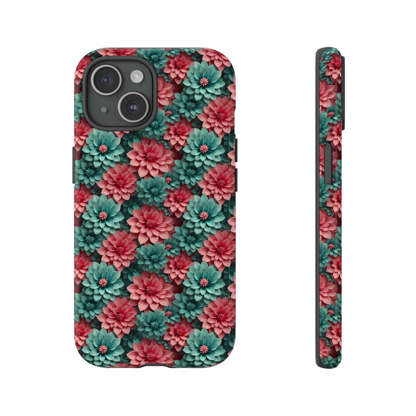 3D Flowers Tough Cases